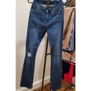 Bebe Flare Midrise Jeans